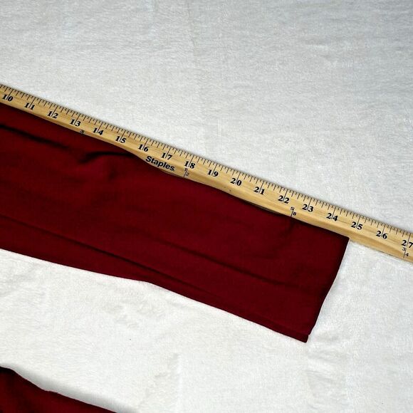 DG2 by Diane Gilman 2 Button Blazer Jacket Zippered Pockets Burgundy Size Medium - Picture 7 of 9